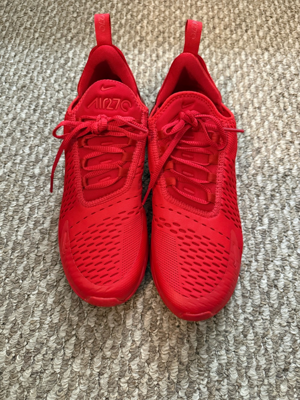 Nike Mens Red Air270 Lightweight Sneakers